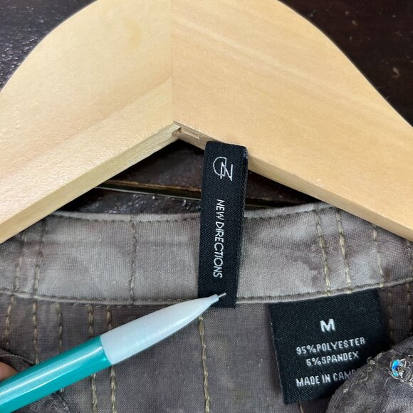 Y2K Women's Dark Fairy Grunge Sequin & Embroidered Knit Top Size Medium - Picture 5 of 5